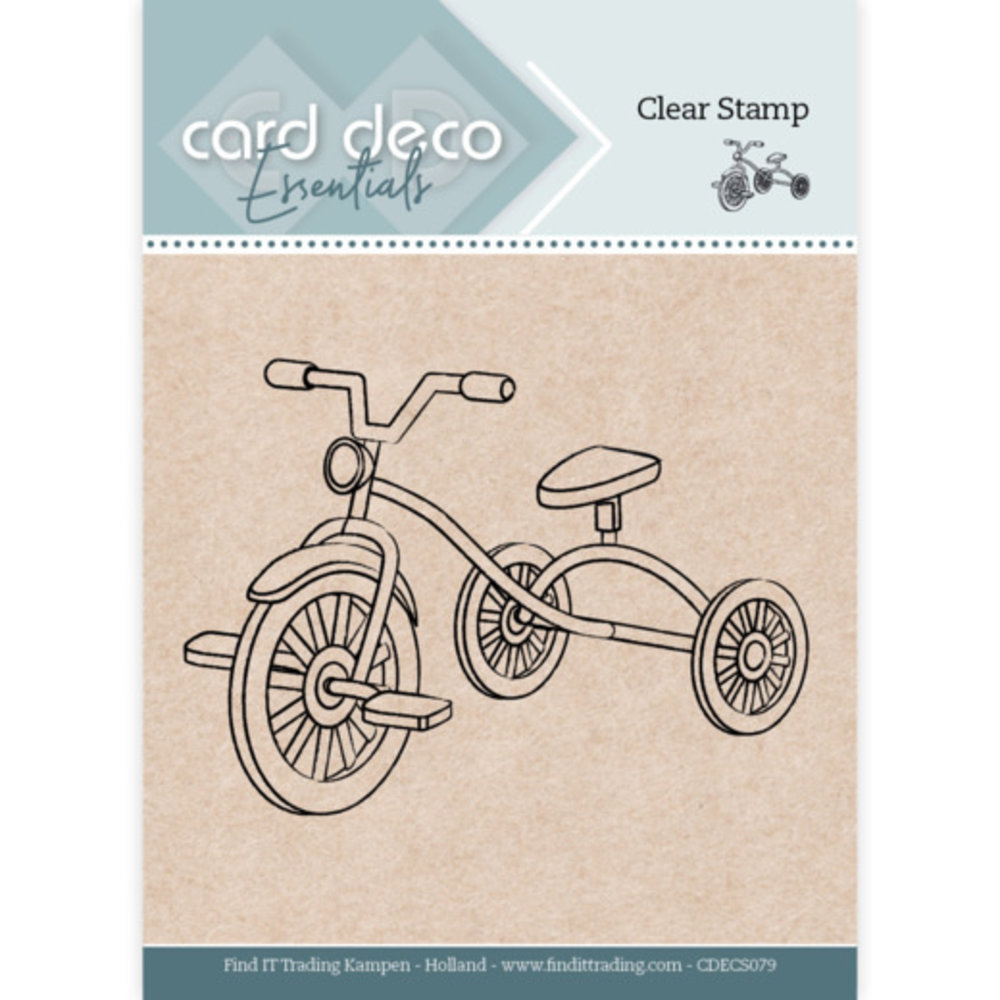 Card Deco Clear Stamp Tricycle (CDECS079)