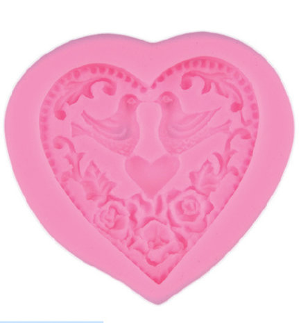 Stafil Heart with Doves Silicone Mould (740039-21)