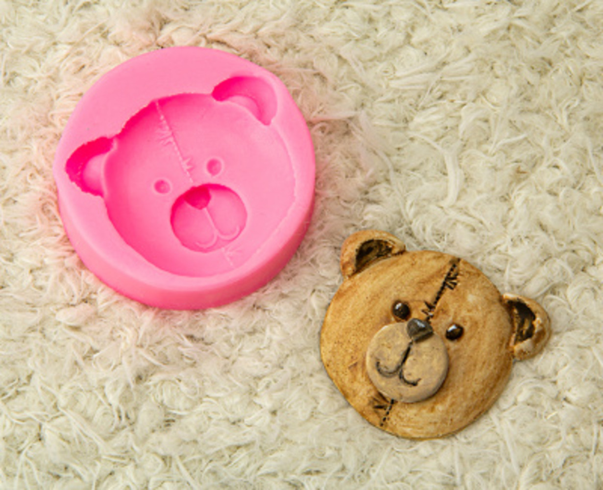 Stafil Bear Face Silicone Mould (740039-26)