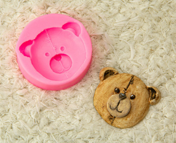 Stafil Bear Face Silicone Mould (740039-26)