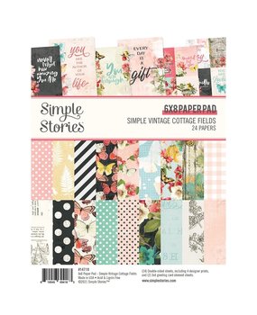 Simple Stories Simple Vintage Cottage Fields 6x8 Inch Paper Pad (14719) Simple Stories Simple Vintage Cottage Fields 6x8 Inch Paper Pad (14719)