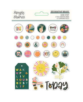 Simple Stories Good Stuff Decorative Brads (16822)