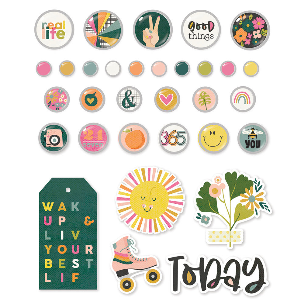 Simple Stories Good Stuff Decorative Brads (16822) Simple Stories Good Stuff Decorative Brads (16822)