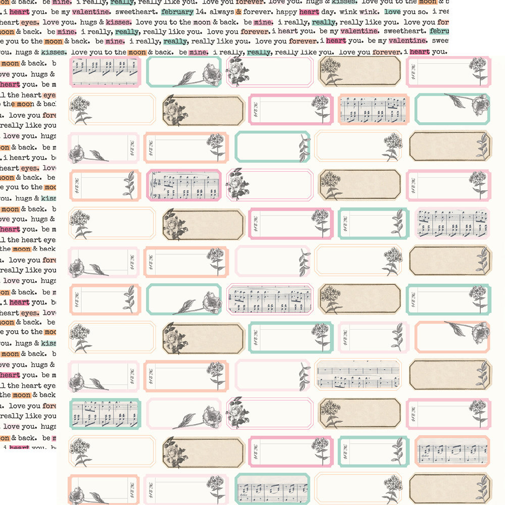 Simple Stories Happy Hearts 12x12 Inch Collection Kit (16900)