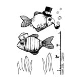 Crafty Individuals The Morning Commute Unmounted Rubber Stamps (CI-589)