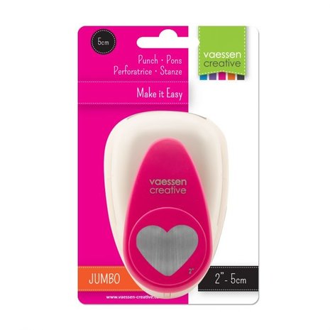 Vaessen Creative Figuurpons Jumbo Hart (21437-005)