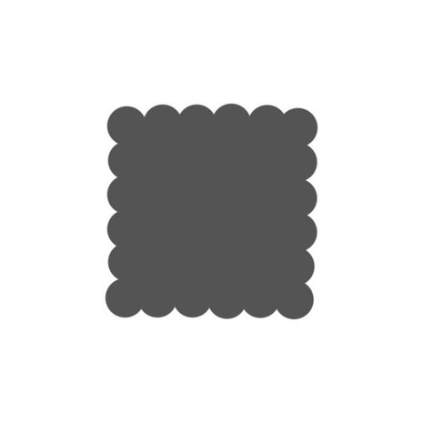 Vaessen Creative Figuurpons Jumbo Vierkant Schulp (21437-073)