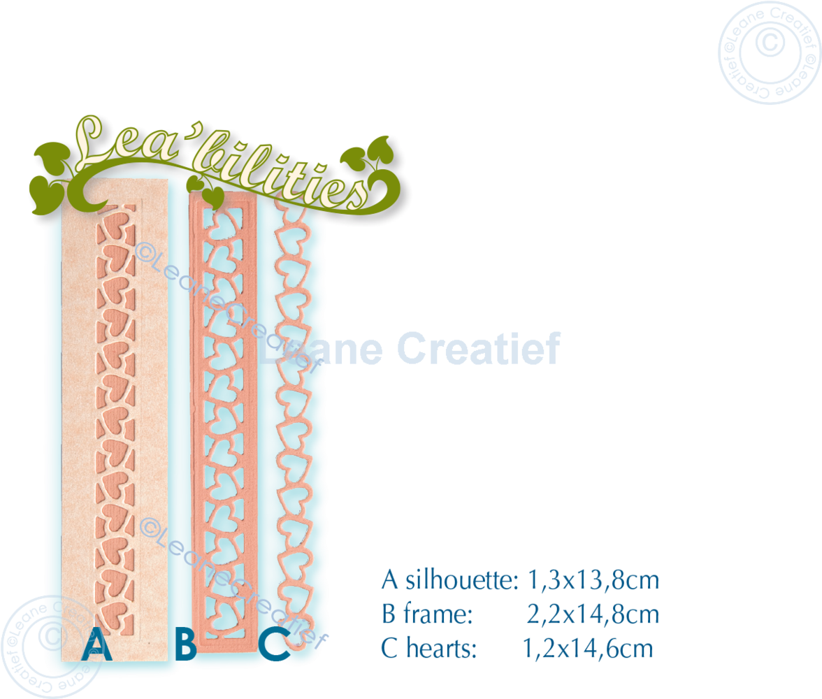 Leane Creatief Snijmal Borders Hearts (45.7880) Leane Creatief Snijmal Borders Hearts (45.7880)