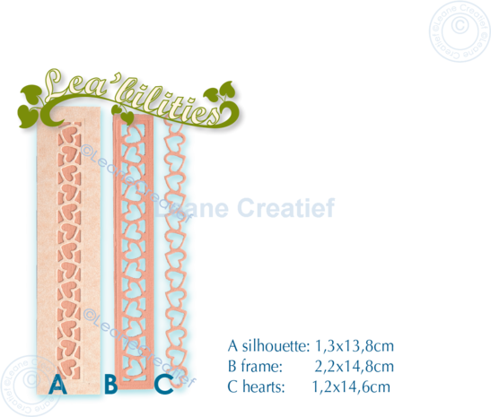 Leane Creatief Snijmal Borders Hearts (45.7880) Leane Creatief Snijmal Borders Hearts (45.7880)