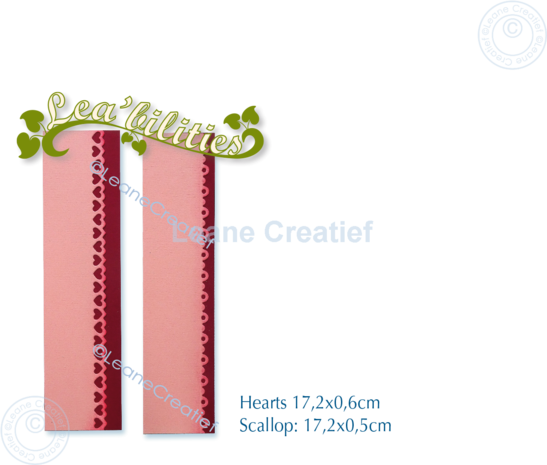 Leane Creatief Snijmal Card Edges Scallop Hearts (45.7897) Leane Creatief Snijmal Card Edges Scallop Hearts (45.7897)