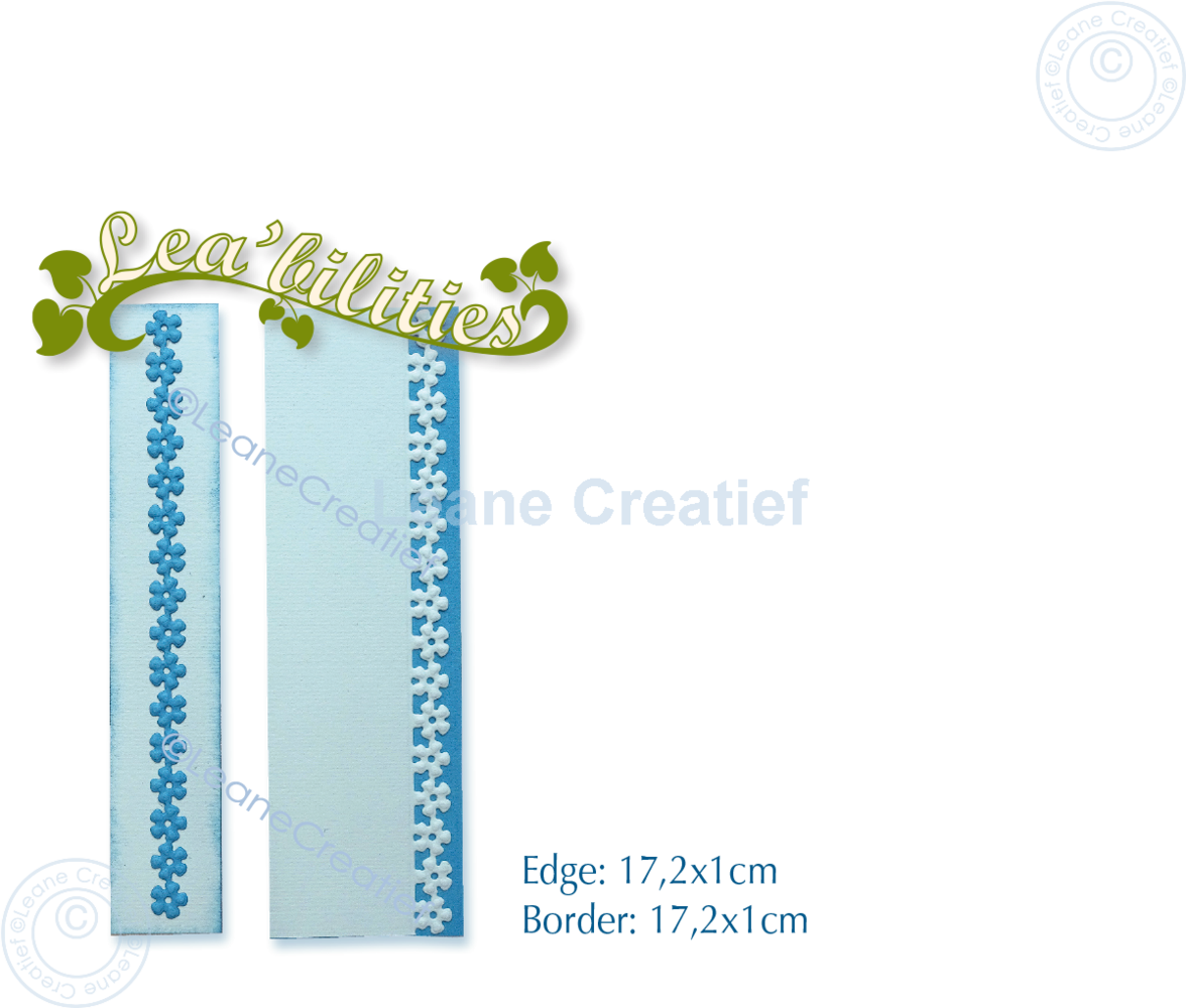 Leane Creatief Snijmal Card Edge & Border Flowers (45.7903) Leane Creatief Snijmal Card Edge & Border Flowers (45.7903)