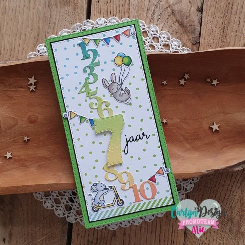 Carlijn Design Snijmal Kaarsjes Cijfers 7 (CDSN-0147)