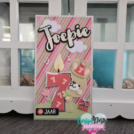 Carlijn Design Snijmal Kaarsjes Cijfers 7 (CDSN-0147)