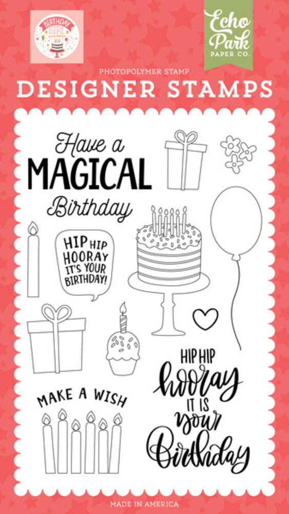 Echo Park Birthday Girl Magical Birthday Clear Stamps (BIG262043) Echo Park Birthday Girl Magical Birthday Clear Stamps (BIG262043)