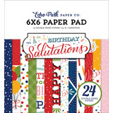 Echo Park Birthday Salutations 6x6 Inch Paper Pad (BIS264023)