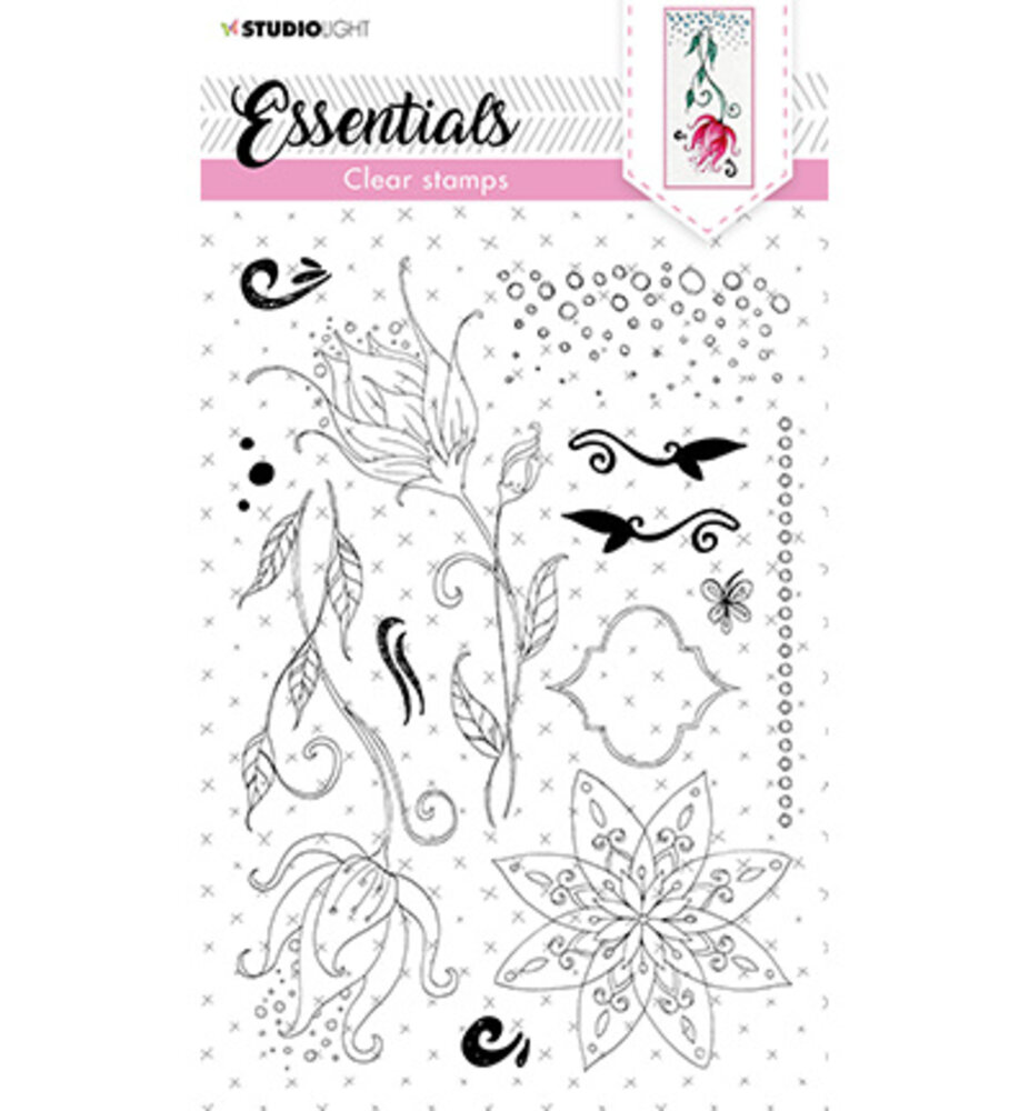 Studio Light Essentials Clear Stamp Quirky Long Flowers (SL-ES-STAMP119) Studio Light Essentials Clear Stamp Quirky Long Flowers (SL-ES-STAMP119)
