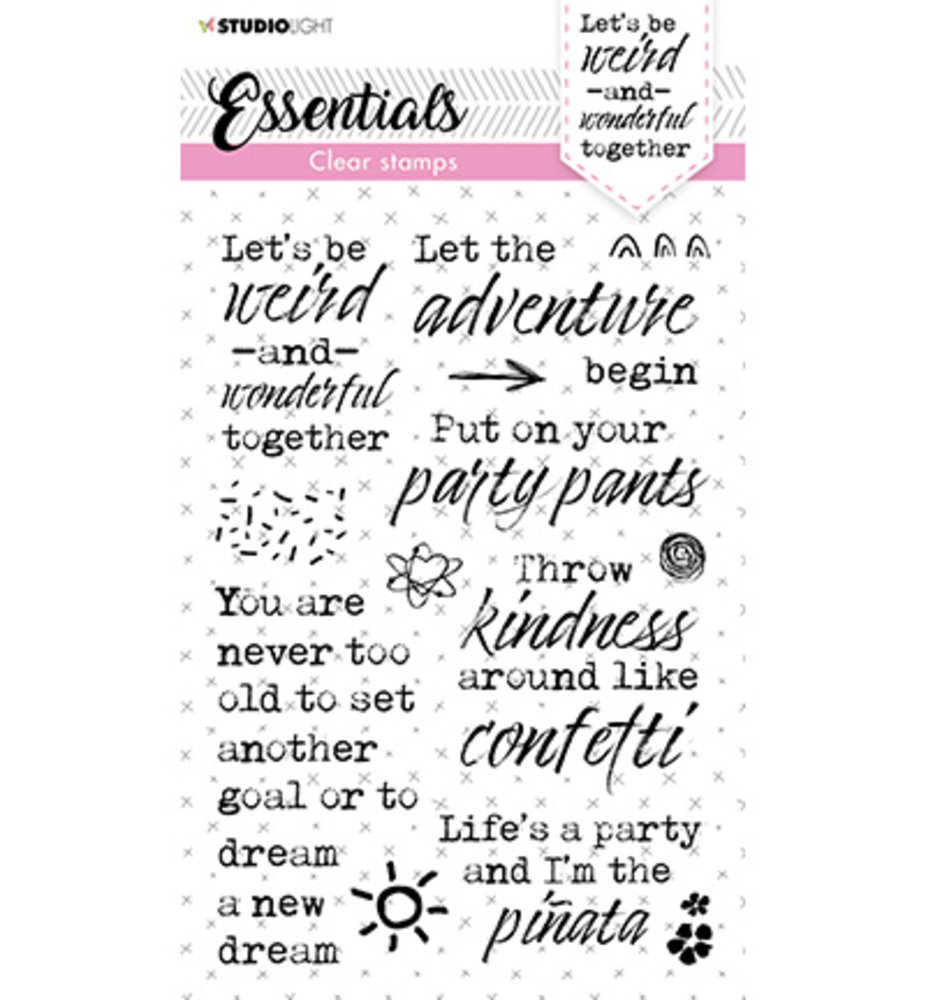 Studio Light Essentials Clear Stamp Let's Be Weird (SL-ES-STAMP120) Studio Light Essentials Clear Stamp Let's Be Weird (SL-ES-STAMP120)