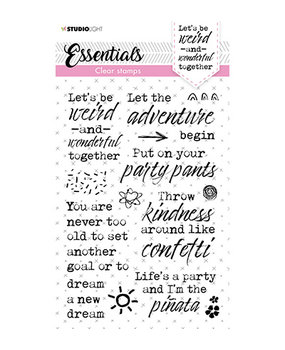 Studio Light Essentials Clear Stamp Let's Be Weird (SL-ES-STAMP120) Studio Light Essentials Clear Stamp Let's Be Weird (SL-ES-STAMP120)
