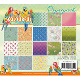 Amy Design Colourful Feathers 6x6 Inch Paper Pack (ADPP10043)