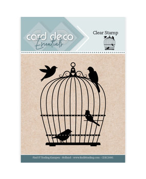Card Deco Clear Stamp Birdcage (CDECS081)