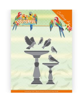 Amy Design Colourful Feathers Birdbath Dies (ADD10261)