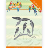 Amy Design Colourful Feathers Parrot Dies (ADD10262)