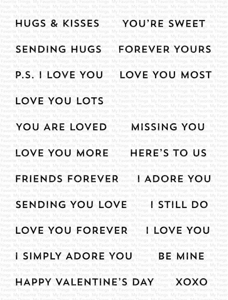 My Favorite Things Itty Bitty Love Clear Stamps (CS-640)