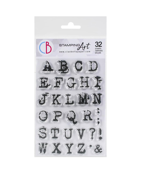 Ciao Bella Papercrafting Reporter Uppercase Alphabet A6 Clear Stamps (PS6003) Ciao Bella Papercrafting Reporter Uppercase Alphabet A6 Clear Stamps (PS6003)