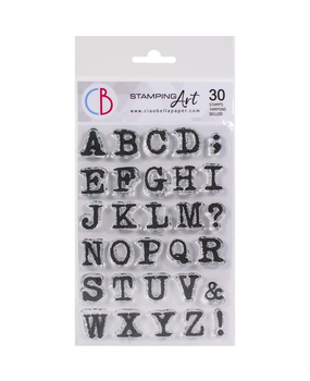 Ciao Bella Papercrafting Remington Uppercase Alphabet A6 Clear Stamps (PS6005) Ciao Bella Papercrafting Remington Uppercase Alphabet A6 Clear Stamps (PS6005)