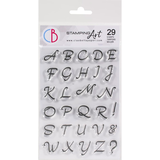Ciao Bella Papercrafting Moonlight Uppercase Alphabet A6 Clear Stamps (PS6007)