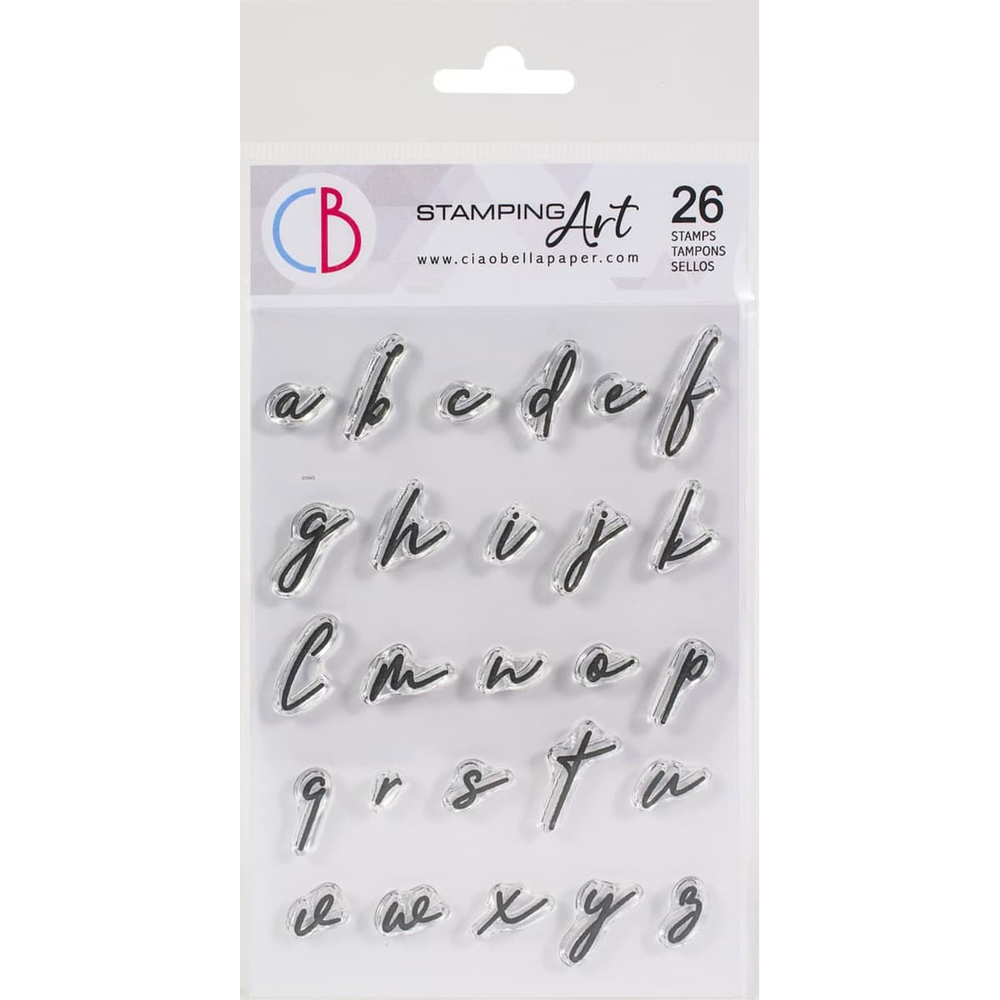 Ciao Bella Papercrafting Muse Lowercase Alphabet A6 Clear Stamps (PS6010)