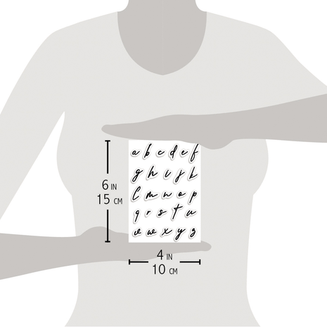 Ciao Bella Papercrafting Muse Lowercase Alphabet A6 Clear Stamps (PS6010)