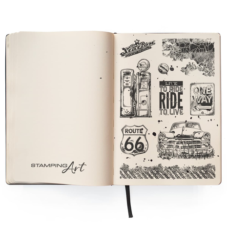 Ciao Bella Papercrafting Gas Station A6 Clear Stamps (PS6017) Ciao Bella Papercrafting Gas Station A6 Clear Stamps (PS6017)