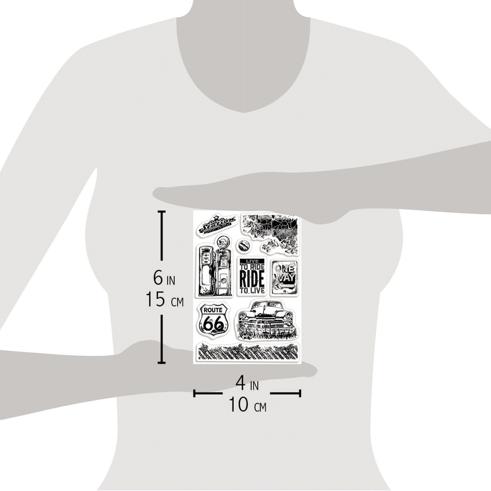 Ciao Bella Papercrafting Gas Station A6 Clear Stamps (PS6017) Ciao Bella Papercrafting Gas Station A6 Clear Stamps (PS6017)