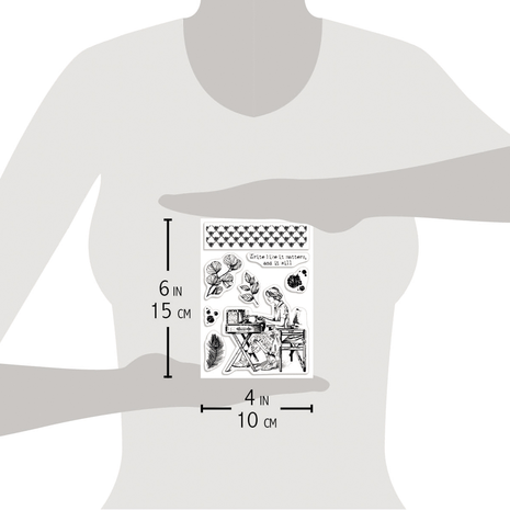 Ciao Bella Papercrafting Write Like It Matters A6 Clear Stamps (PS6019)