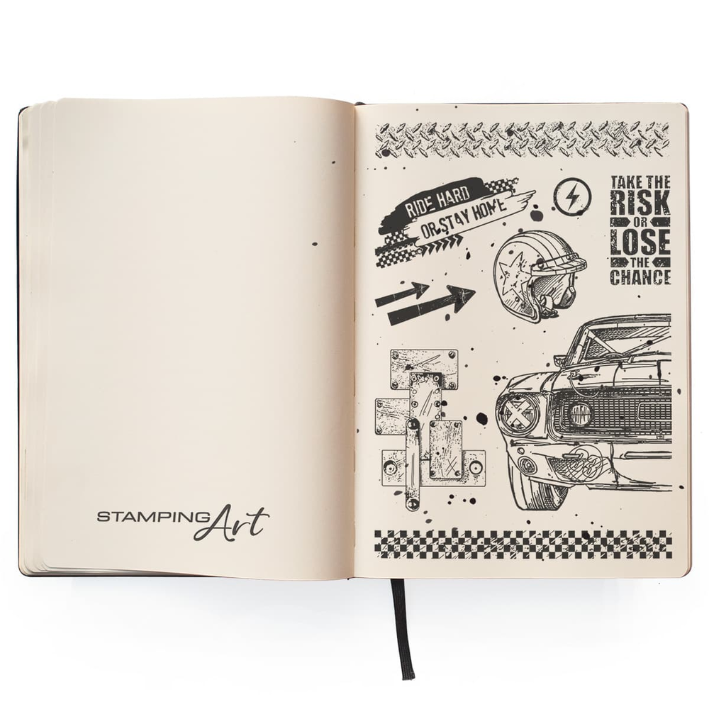 Ciao Bella Papercrafting Ride Hard A6 Clear Stamps (PS6021) Ciao Bella Papercrafting Ride Hard A6 Clear Stamps (PS6021)