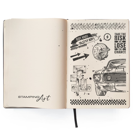 Ciao Bella Papercrafting Ride Hard A6 Clear Stamps (PS6021) Ciao Bella Papercrafting Ride Hard A6 Clear Stamps (PS6021)