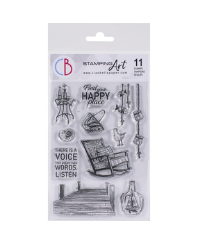 Ciao Bella Papercrafting Find Your Happy Place A6 Clear Stamps (PS6023) Ciao Bella Papercrafting Find Your Happy Place A6 Clear Stamps (PS6023)