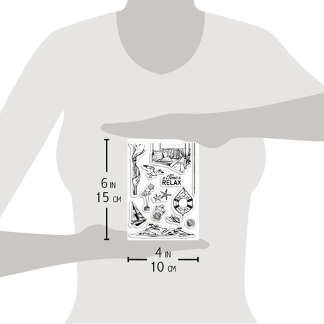 Ciao Bella Papercrafting It's Time To Relax A6 Clear Stamps (PS6024) Ciao Bella Papercrafting It's Time To Relax A6 Clear Stamps (PS6024)