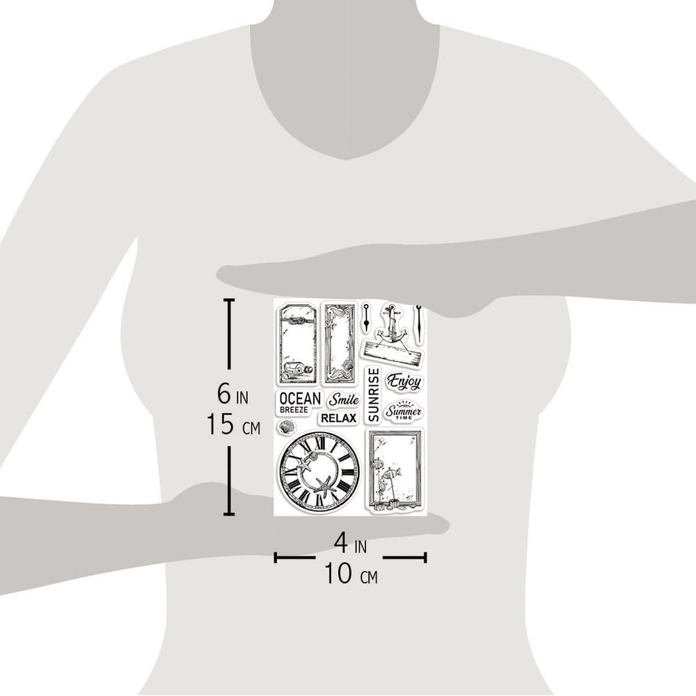 Ciao Bella Papercrafting Coastal Living A6 Clear Stamps (PS6027)