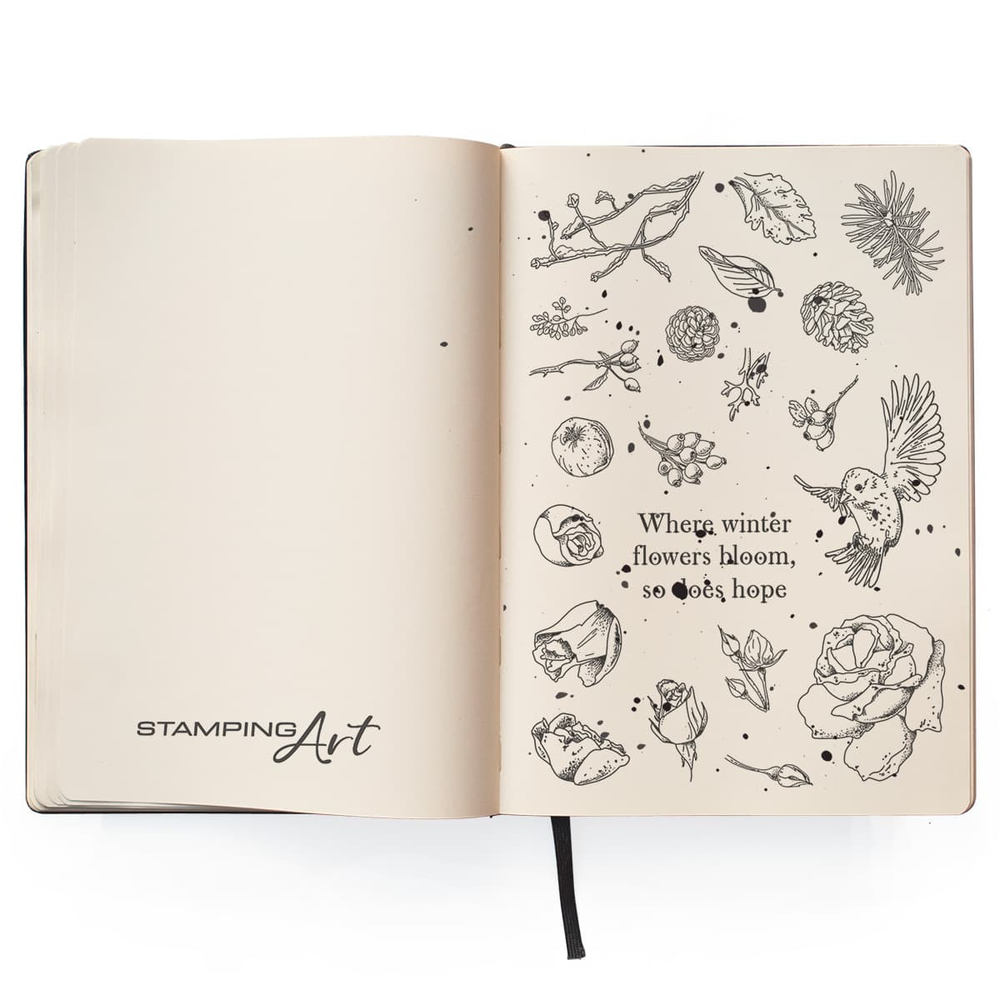 Ciao Bella Papercrafting Frozen Garden A6 Clear Stamps (PS6033)