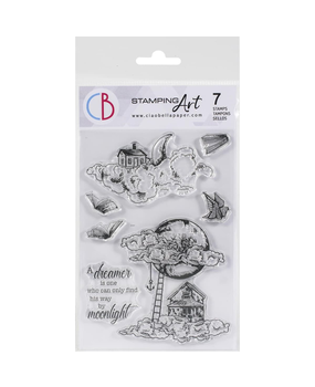 Ciao Bella Papercrafting Moonlight A6 Clear Stamps (PS6039) Ciao Bella Papercrafting Moonlight A6 Clear Stamps (PS6039)