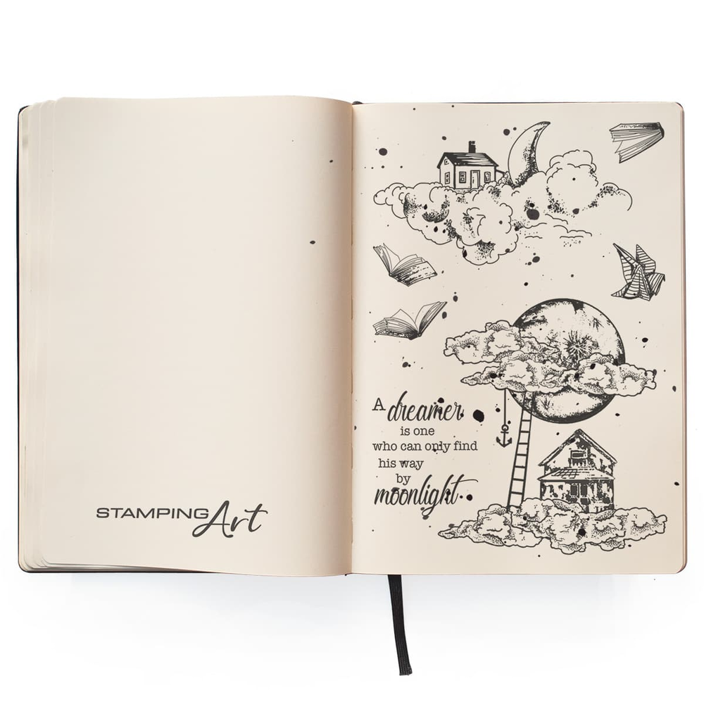 Ciao Bella Papercrafting Moonlight A6 Clear Stamps (PS6039)