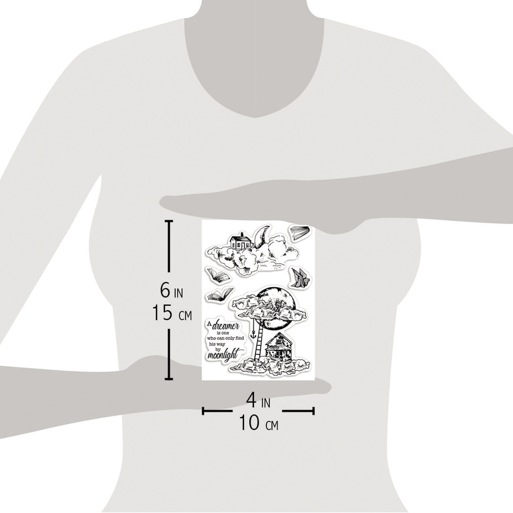 Ciao Bella Papercrafting Moonlight A6 Clear Stamps (PS6039)