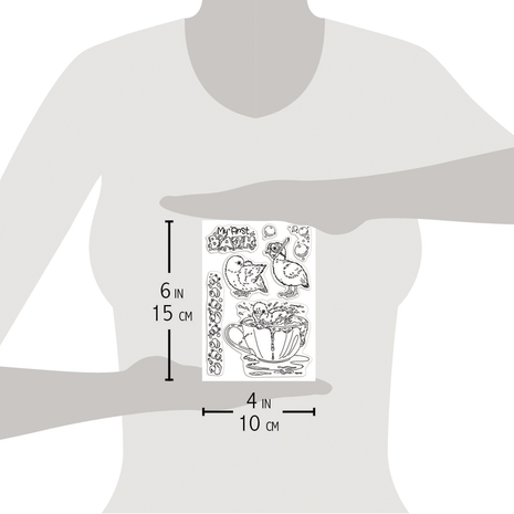 Ciao Bella Papercrafting My First Bath A6 Clear Stamps (PS6042) Ciao Bella Papercrafting My First Bath A6 Clear Stamps (PS6042)