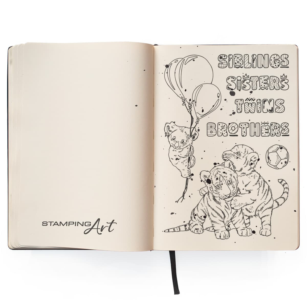 Ciao Bella Papercrafting Siblings A6 Clear Stamps (PS6045) Ciao Bella Papercrafting Siblings A6 Clear Stamps (PS6045)