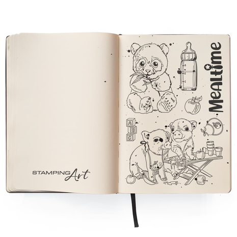 Ciao Bella Papercrafting Mealtime A6 Clear Stamps (PS6046)