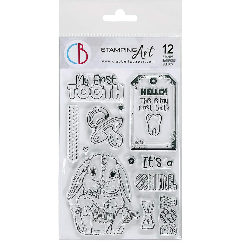 Ciao Bella Papercrafting My First Tooth A6 Clear Stamps (PS6047) Ciao Bella Papercrafting My First Tooth A6 Clear Stamps (PS6047)