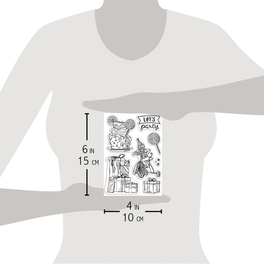 Ciao Bella Papercrafting Let's Party A6 Clear Stamps (PS6048) Ciao Bella Papercrafting Let's Party A6 Clear Stamps (PS6048)