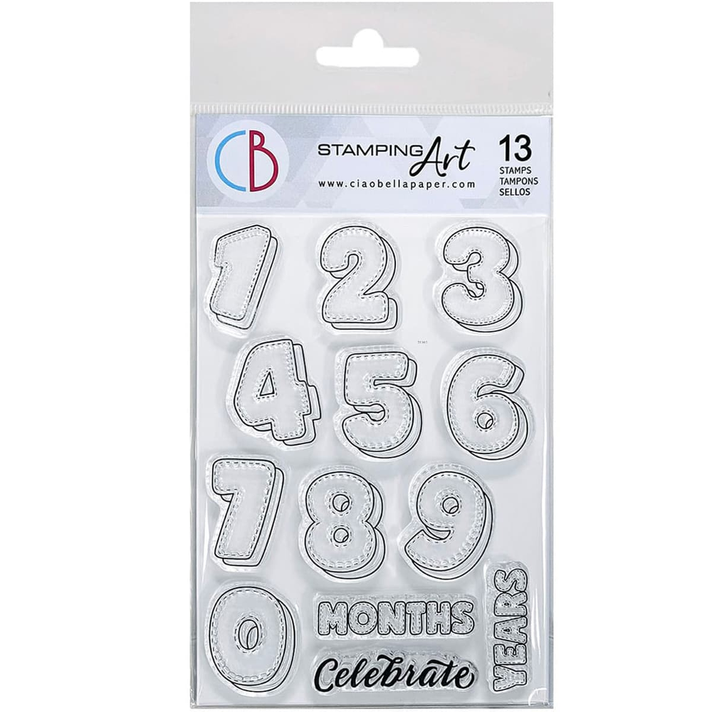 Ciao Bella Papercrafting Baby Months & Years A6 Clear Stamps (PS6049) Ciao Bella Papercrafting Baby Months & Years A6 Clear Stamps (PS6049)